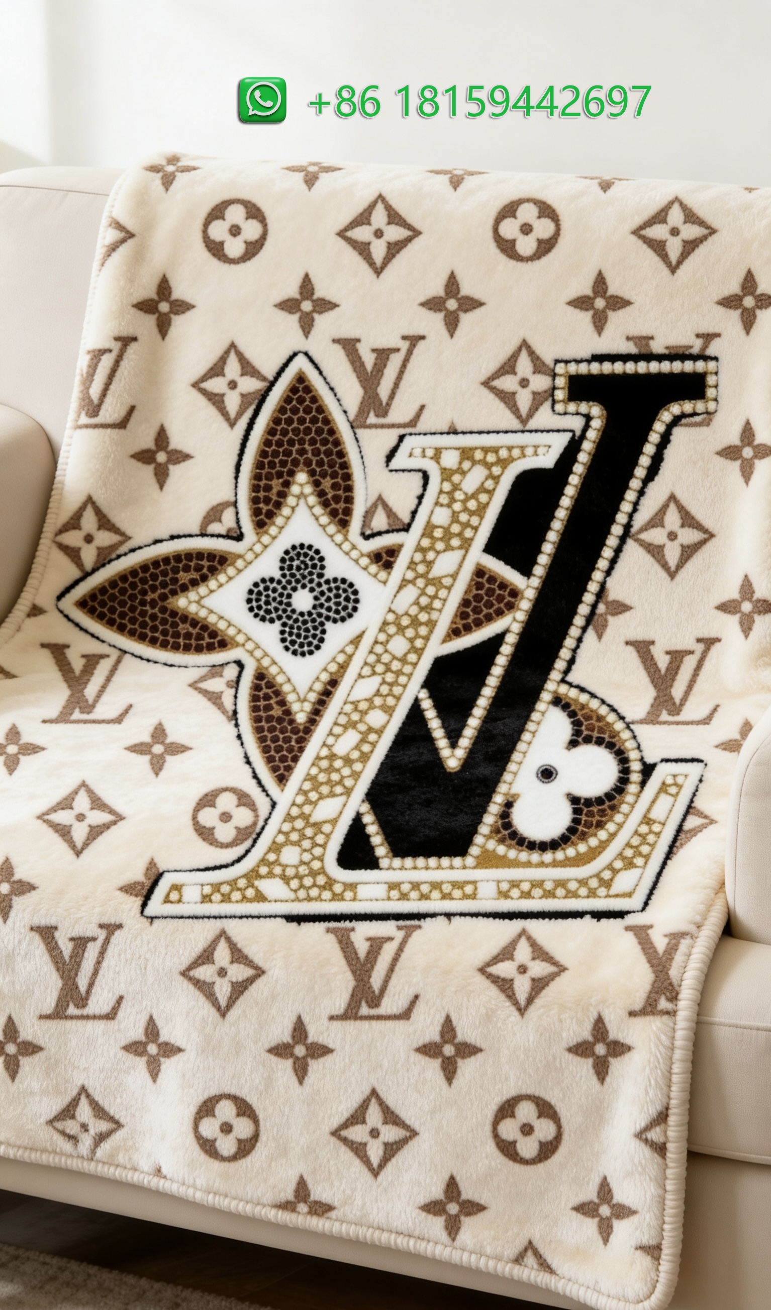 Louis Vuitton Throw Blankets